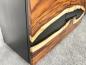 Preview: Sideboard Anrichte "Black Forest" aus recyceltem Holz mit Suar Baumscheiben 160 cm