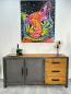 Preview: Sideboard aus Metall und Massivholz