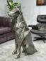 Preview: Skulptur Hund aus Eisen 120 cm