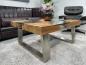 Preview: Sofatisch 100cm Wild Landscape aus Holz