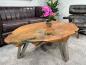 Preview: Sofatisch aus Baumscheiben Lakeside massiv Holz