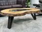 Preview: Couchtisch Atoll aus recyceltem Holz 94 cm