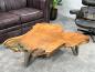 Preview: Designtisch/Couchtisch "Lakeside" aus recyceltem Holz 123 cm