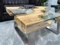 Preview: Wohnzimmertisch aus recyceltem Holz (Teak) Wild Landscape Trapez