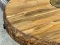 Preview: Esszimmertisch oval massiv Holz Sky Island Indutriedesign