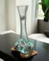 Preview: Vase aus Glas auf Wurzelholz 25 cm