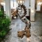 Preview: Skulptur steigenes Pferd aus Holz Lobby Hotel Eingangsbereich Dekoration