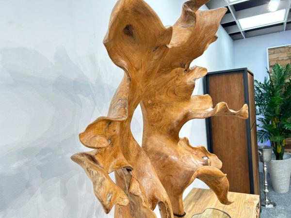 Große Dekoration aus Holz Baumwurzel Twins