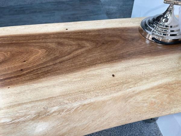 Außergewöhnlicher Schreibtisch / Tisch aus Suar Baumscheibe