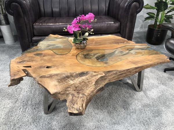 Wohnzimmertisch aus Holz Serie Lakeside 135 cm