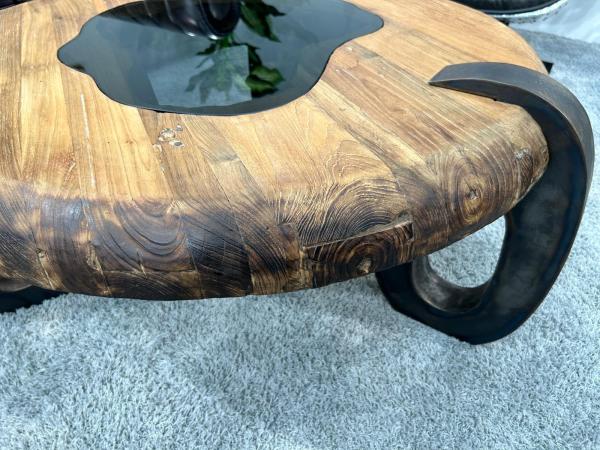 Couchtisch rund Holz Clash