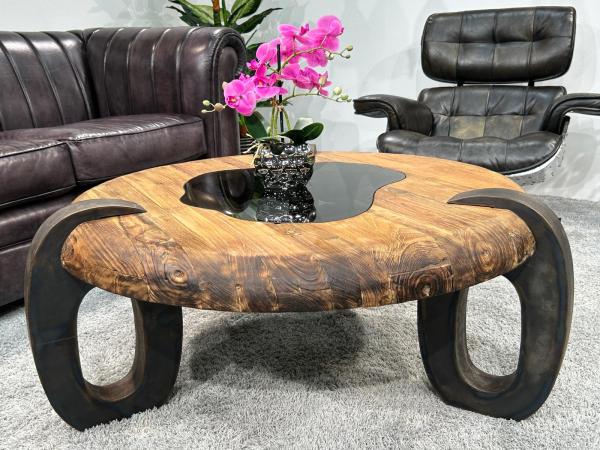 Couchtisch rund Holz Clash