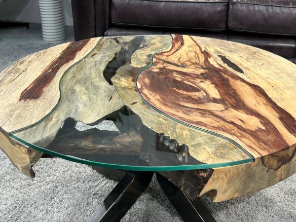 Couchtisch rund aus Holz Eternia Tamarind