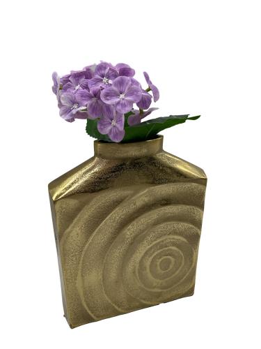 Design Blumenvase aus Nickel in Goldoptik M