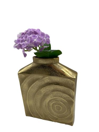 Design Blumenvase aus Nickel in Goldoptik M