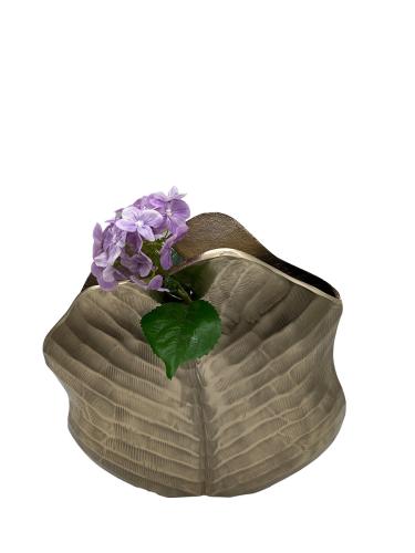 Design Blumenvase in Goldoptik aus Nickel S