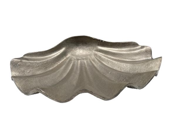 Design Tischschale Muschel aus Nickel