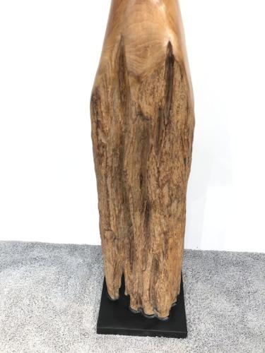 Holzskulptur Raumtrenner Teakholz