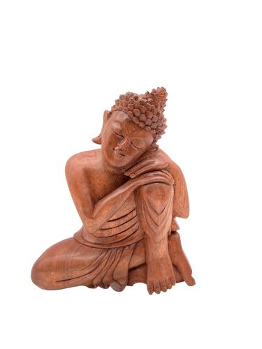 Handgeschnitzte Deko-Figur "Buddha"