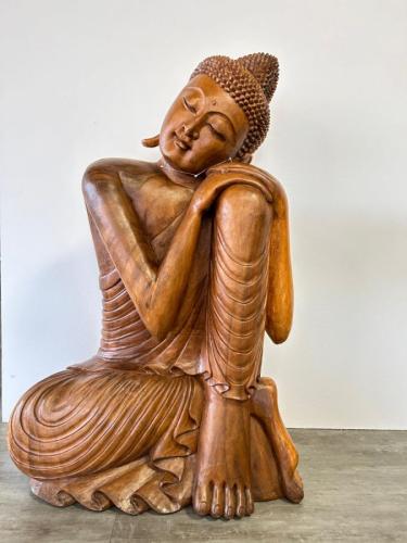 Holzskulptur Buddha