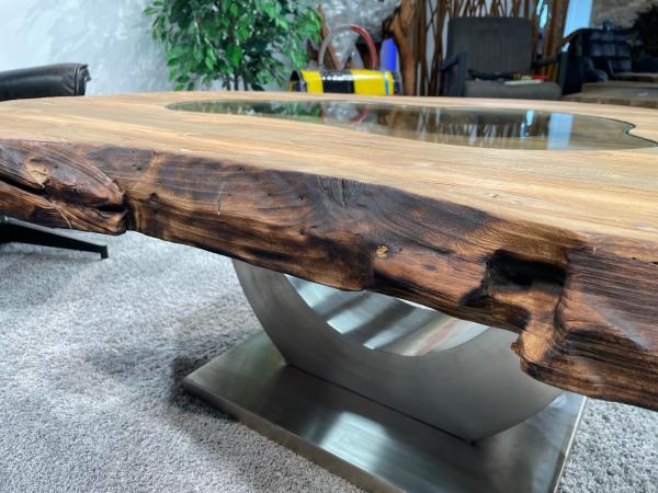 Massivholz Couchtisch Fusion aus Holz