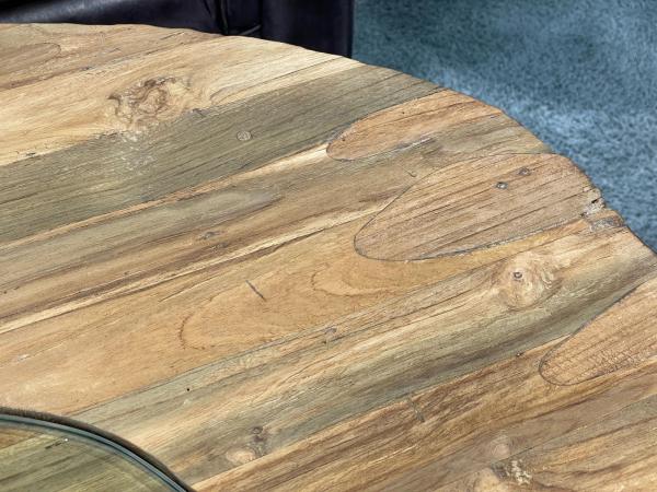 Massivholz Couchtisch Fusion aus Holz