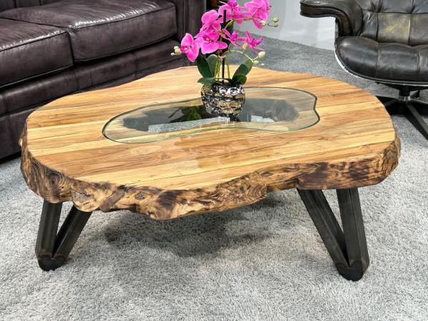 Couchtisch Atoll aus recyceltem Holz 94 cm