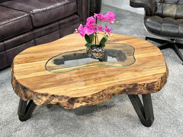 Couchtisch Atoll aus recyceltem Holz 94 cm