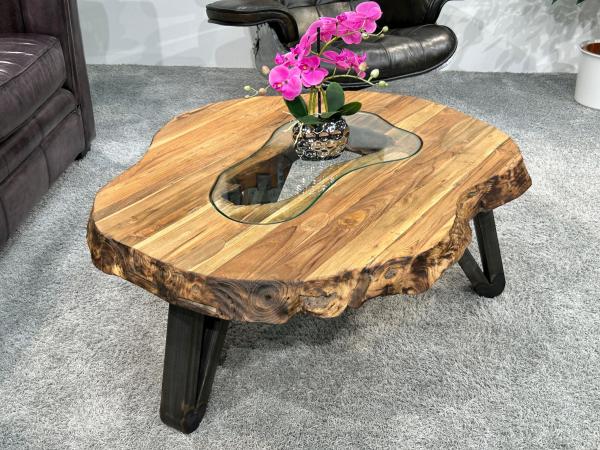 Couchtisch Atoll aus recyceltem Holz 94 cm