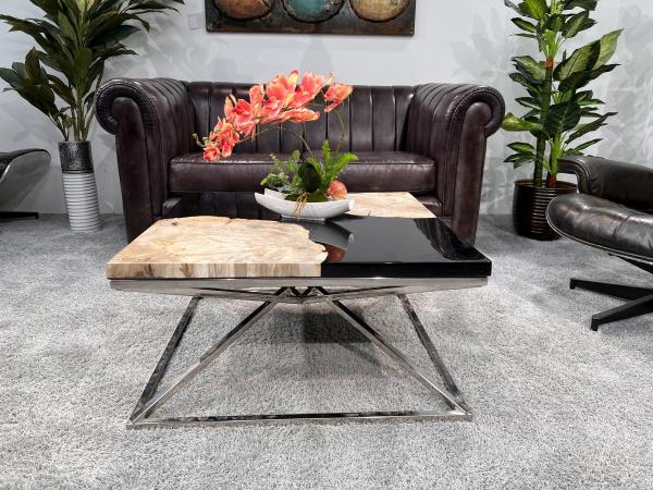 Quadratischer Couchtisch/Designtisch "Stone Age"