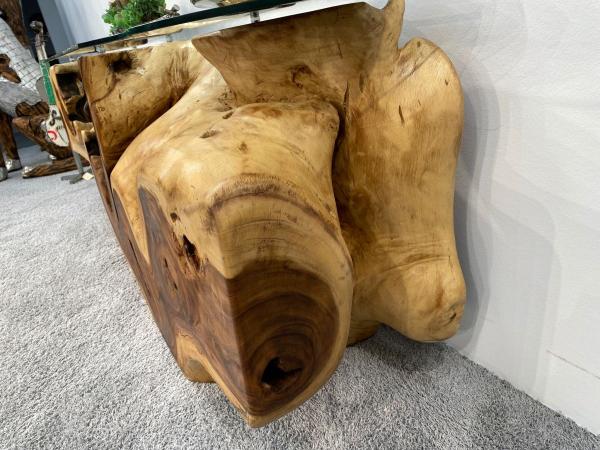 Sideboard "Valencia" 211 x 43 x 75 cm aus einem massiven Suarholz Baumstamm