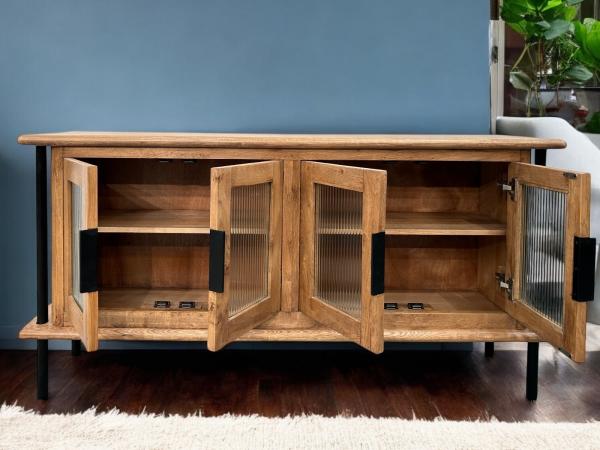 Sideboard aus Eiche 160 cm Anrichte Konsole