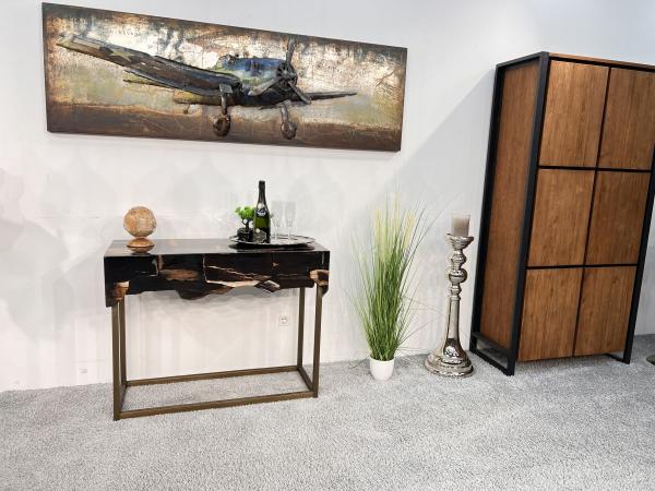 Sideboard aus versteinertem Holz "Stone Age" 100 cm