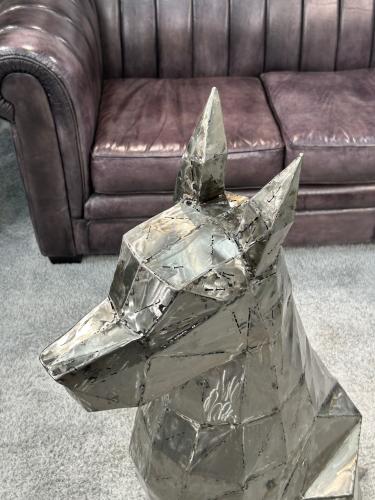 Skulptur Hund aus Eisen 120 cm