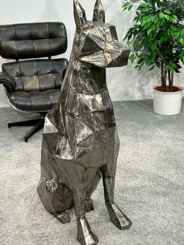 Skulptur Hund aus Eisen 120 cm