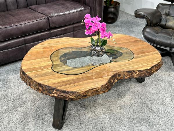 Couchtisch Atoll aus recyceltem Holz 94 cm