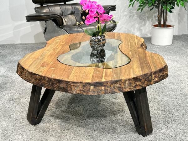 Couchtisch Atoll aus recyceltem Holz 94 cm