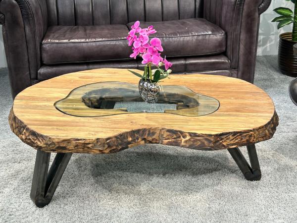 Couchtisch Atoll aus recyceltem Holz 94 cm