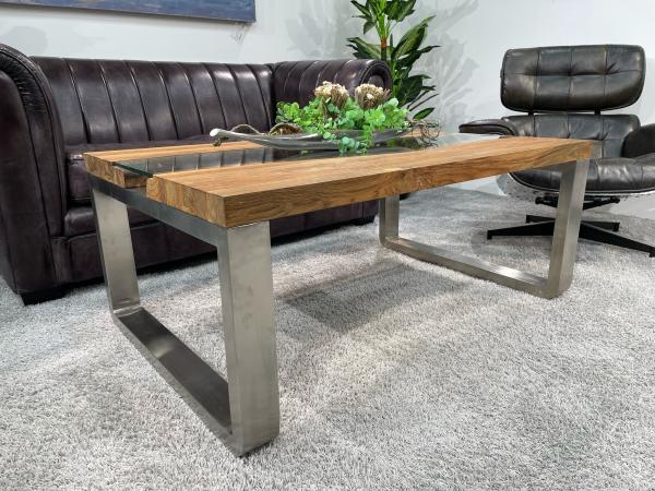 Beeindruckender Couchtisch Elements aus Massivholz 120 cm