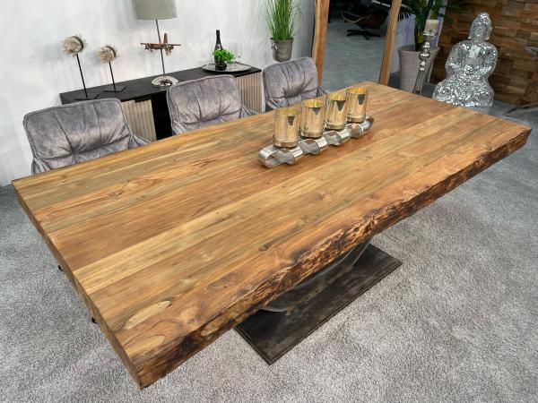 Massiver Holztisch 220 cm Deep Island Massivholz