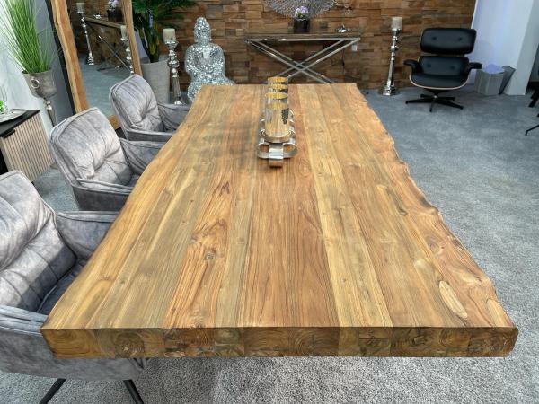 Massiver Holztisch 220 cm Deep Island Massivholz