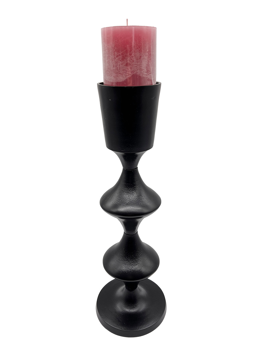 DER TISCHONKEL Kerzenständer schwarz beschichtet :: Design aus Nickel