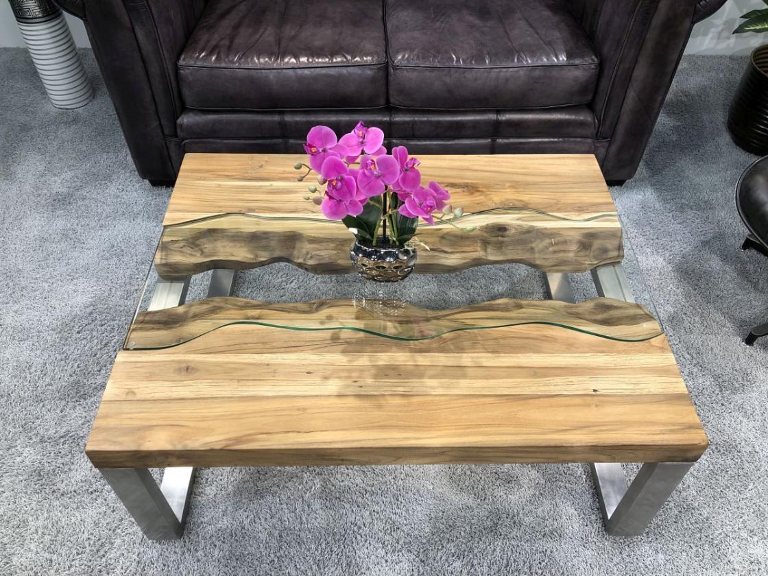 Couchtisch aus Holz Elements 100-80cm