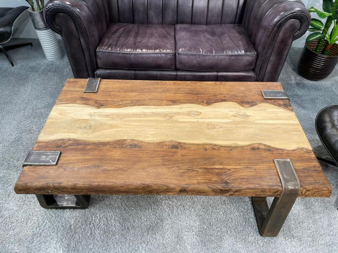 Couchtisch aus Holz Elements 100-80cm