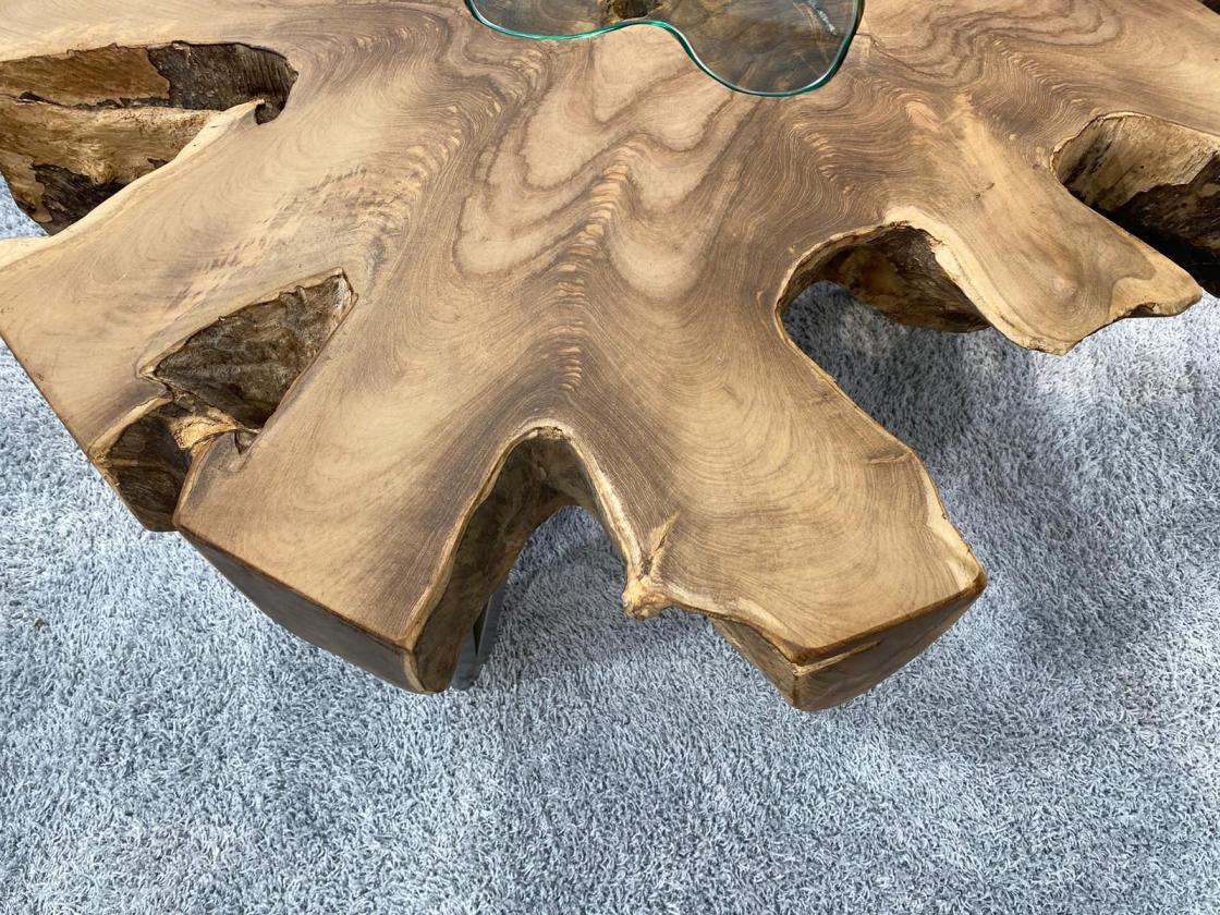 Wohnzimmertisch aus Holz Serie Lakeside 107x103 cm