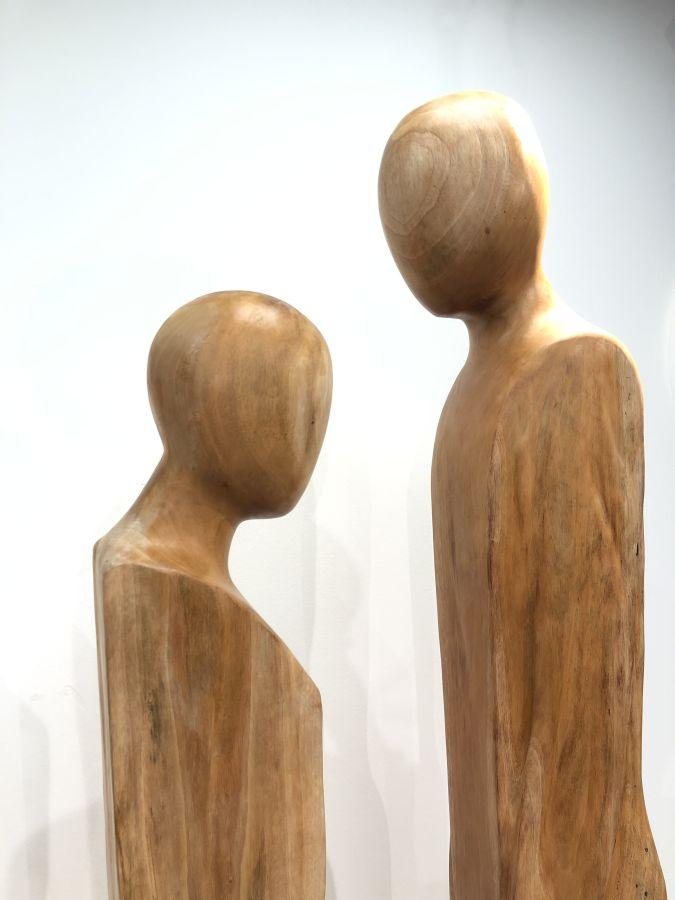 Dekoration aus Holz Couple