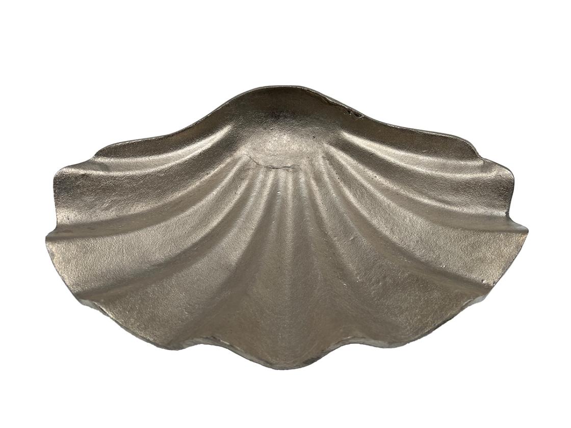 Design Tischschale Muschel aus Nickel