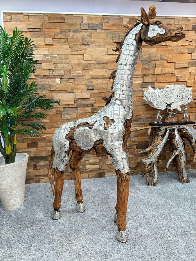 Einmalige Dekoration Skulptur Giraffe