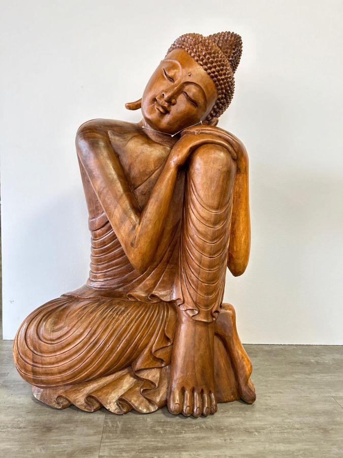 Holzskulptur Buddha