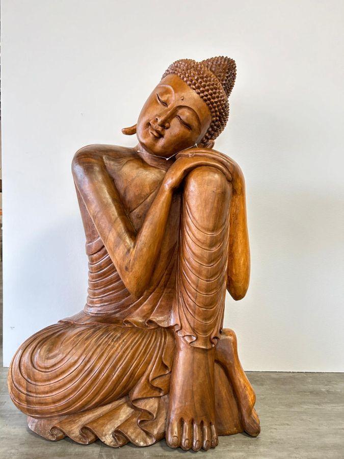 Holzskulptur Buddha